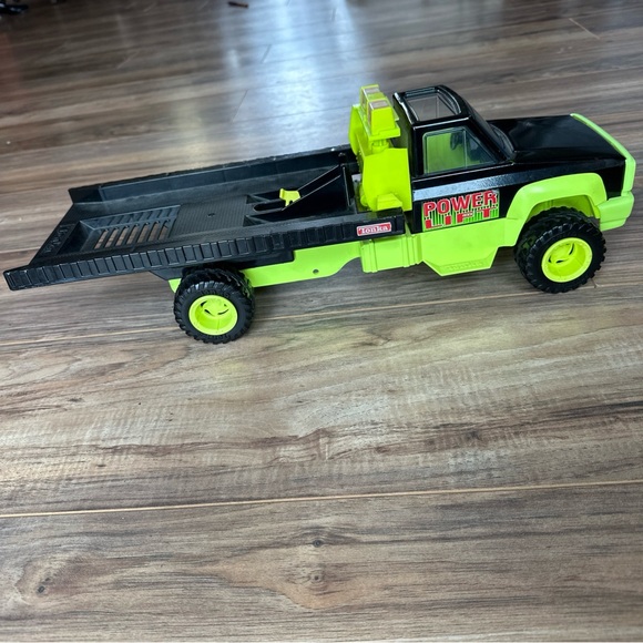 1993 VINTAGE TONKA POWER LIFT TILT ROLL BACK TOW TRUCK FLATBED